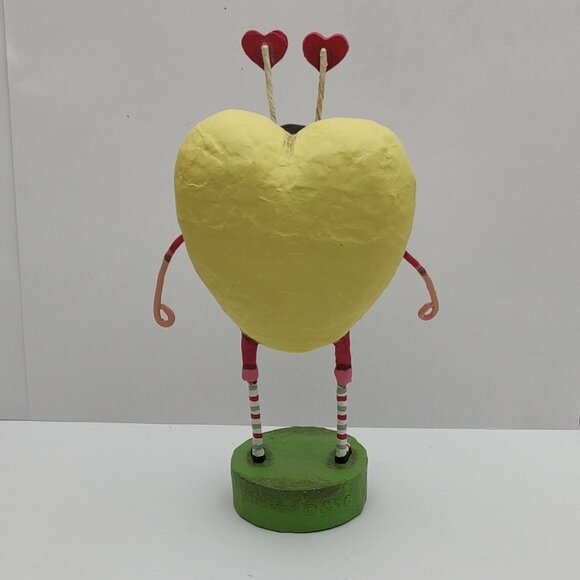 Lori Mitchell Valentine Soul Mate Yellow Conversation Heart - Picture 5 of 6